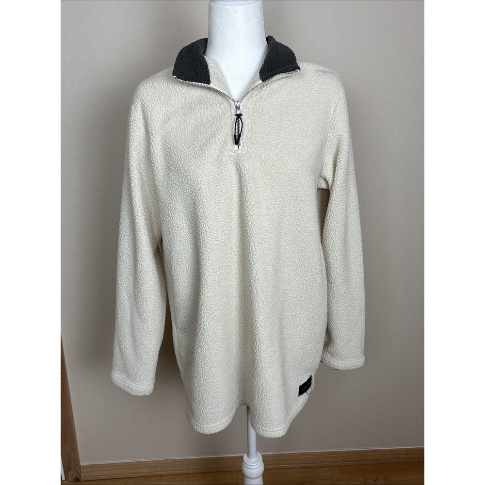 Lucky Love Pullover Quarter Zip Fleece Jacket Women's Size Large